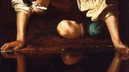 Narcissus (110 cm × 92 cm) Óleo en lienzo. Michelangelo Merisi da Caravaggio (1571-1610)